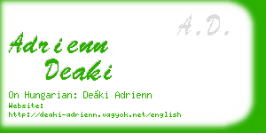 adrienn deaki business card
